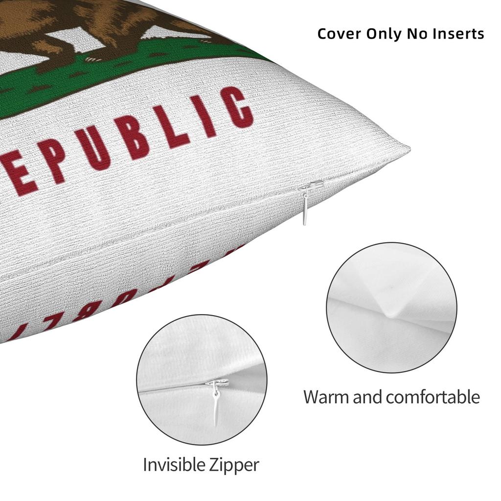 Republic California Pillow Covers Merch Printed Cushion Cover Gift Throw Pillow Case Cover Home Multi Size