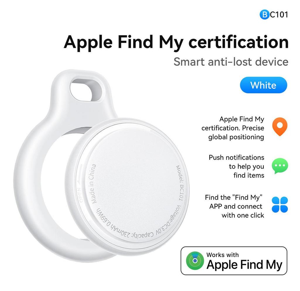 E91 Airtag Pet Anti-Lost Global Positioning Keychain for Apple Devices