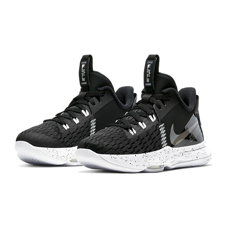 Nike LeBron Witness 5 Black Metallic Silver GS CT4629-001