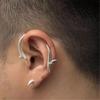 Modern Twist Ear Clip Jewelry Not Piercing Required Secure Fit Copper Texture Suitable for Casual or Formal Occasions