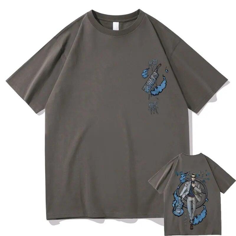 Japanese Anime Jujutsu Kaisen Nanami Kento Graphic Tshirt Unisex Vintage Manga T-shirt Short Sleeve Unisex Hip Hop Oversized Tees