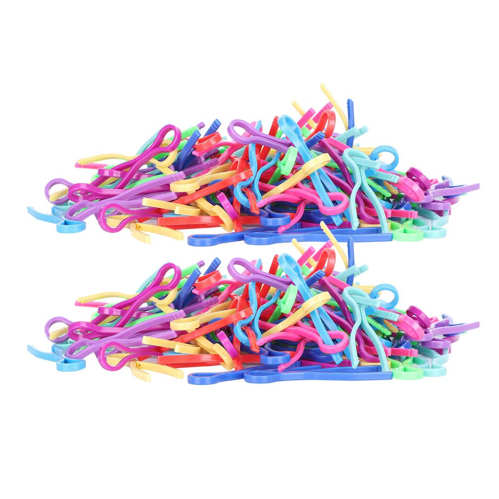 120Pcs Bobbin Thread Clamp Plastic Clip Buddies Thread Control Embroidery Supplies