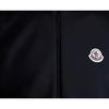 Moncler Ss22 Solid Color Stand Collar Zipper Stud Detail Long Sleeve Jacket Sweatshirt Men jackets Black H20918G00003899A1999