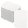 PATIKIL 100pcs Trading Card Dividers, Index Card Football Card Sorter Storage Box Organizer Tray Accessories for Sports Game Baseball Cards, White