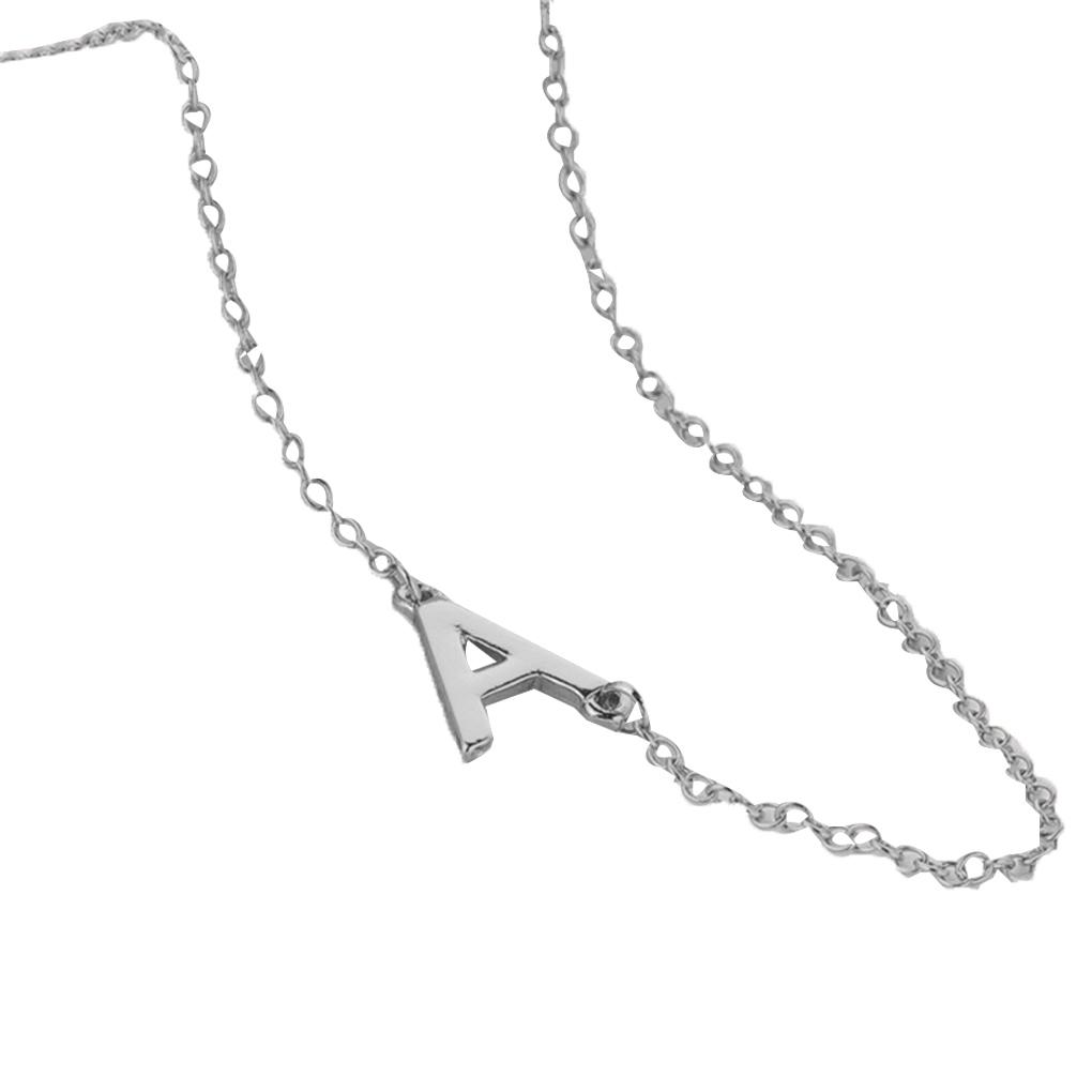 Colier Femei Litere Engleze Casual Fete Aliaj de Cupru Pandantiv de Gât Lanț Clavicular Bijuterii