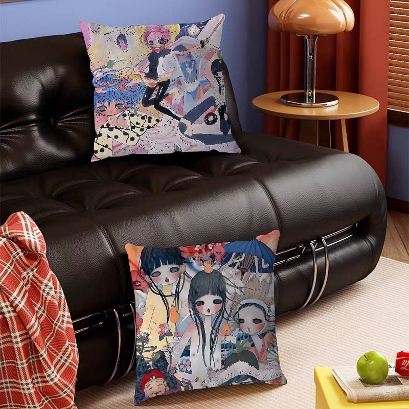 Cartoon A-Aya T-Takano Pillow Case Removable Washable Cushion Cover – All-Season Soft Linen