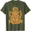 0413 Elefant Om Yoga Ganesha Indischer Gott Ganesh Geschenk T-Shirt 100% Baumwolle Druck Tee Kurzarm Grafische Kleidung Alle Größen Oberteile
