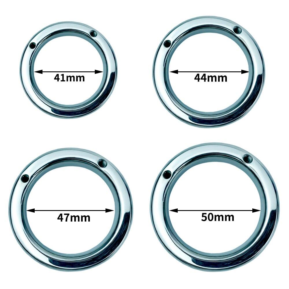 Wearable Stainless Steel CB Lock for Men Chastity Lock Penis Cage Sex Toy Cock Ring Slave BDSM Sissy Ball Stretcher