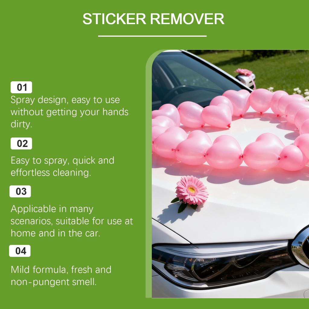 Adhesive Remover, Automotive Glue Reducer, Car Cleaner, Self-adhesive Remover. Easily Break Down Stickers And Tape Residues.100ML