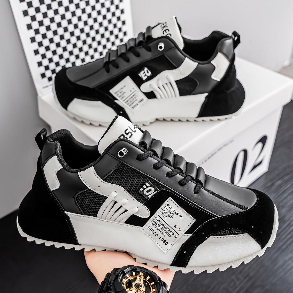 Forrest Gump men's shoes are breathable and versatile in summer, one-pedal sports shoes, casual board shoes, running soled inner height-increasing