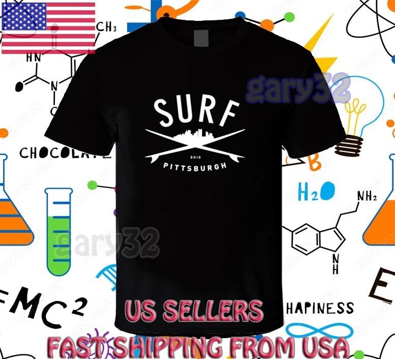 

NEW SHIRT SURF PITTSBURGH RACING LOGO T shirt FUNNY USA SIZE S-5XL S