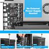 PCIe X4 auf USB 3.2 Erweiterungskarte 20Gbps 3x USB3.2 und 2x TPYC-C unterstützt Windows 7/8/10 (32/64 Bit)  OS 10.8.2 15W