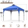 ABCCANOPY Tarp Tent One Touch 3 Level Adjustment Ventilation Ceiling 2m2.5m5m Outdoor Easy Large Tarp Tent with Caster Bag High Water Pressure Heat