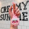 Cartoon Braided Girl Squeeze Eye-popping Decompression Artifact Cute Keychain Pendant Internet Celebrity Decompression Trinket Doll