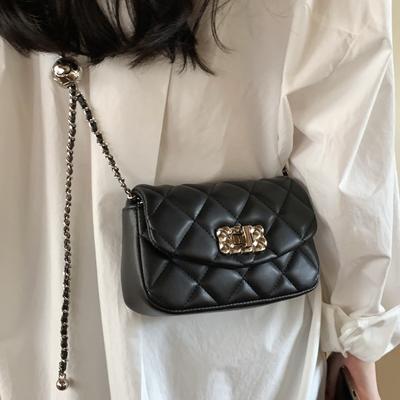 Quadratische Tasche für Damen mit Kette und kleiner duftender Kette für Damen