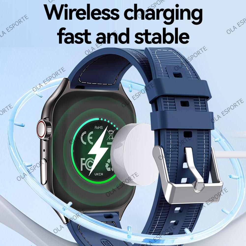 New Bluetooth Call Smart Watch Men 2.01” HD Curved Screen Sports Watches ECG+PPG Health Monitor Smartwatch For Android IOS