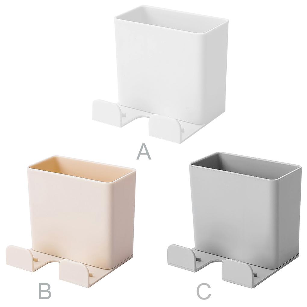 Wall Hanging Remote Controller Phone Bracket Storage Box No Hole Switch