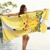Pokemon Pikachu Beach Towel, Lightning Bolt Design Quick Dry Microfiber Towel for Kids Adults Pool Travel