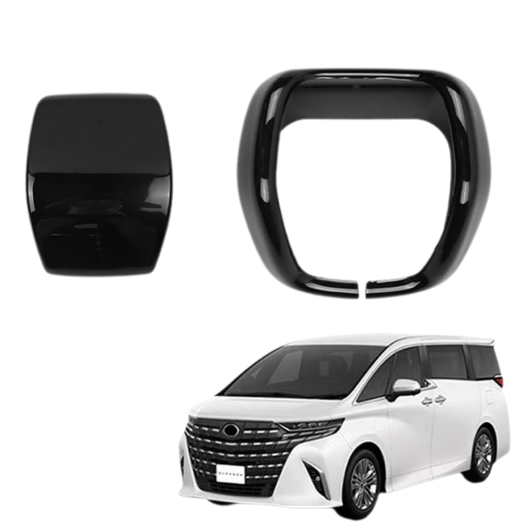 

EopTatoo Чехол на ручку КПП Чехол на рычаг КПП Кастомные детали Аксессуары Товары для интерьера для Новых Alphard Vellfire 40 серии Черный для прямого переключения