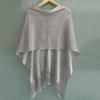 Women Beach Shawl Breathable Fabric Cover-up Shawl with Versatile Tassel Design Weddings Parties Travel Daily