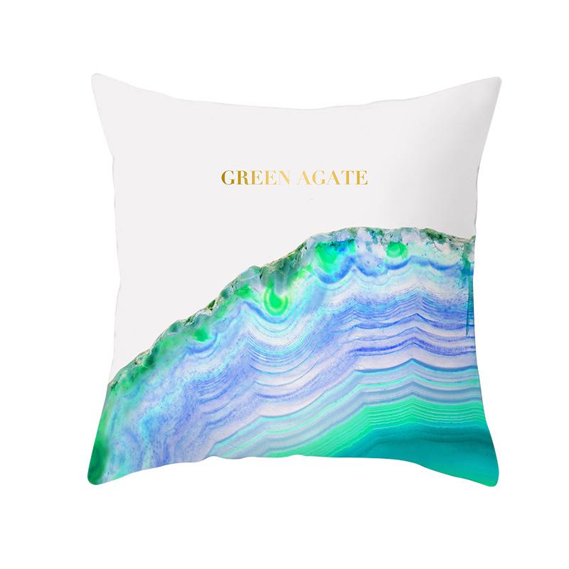 Home Decoration Geometric Space Printed Pillow Cover Colorful and Bright Sofa Cushion Cover