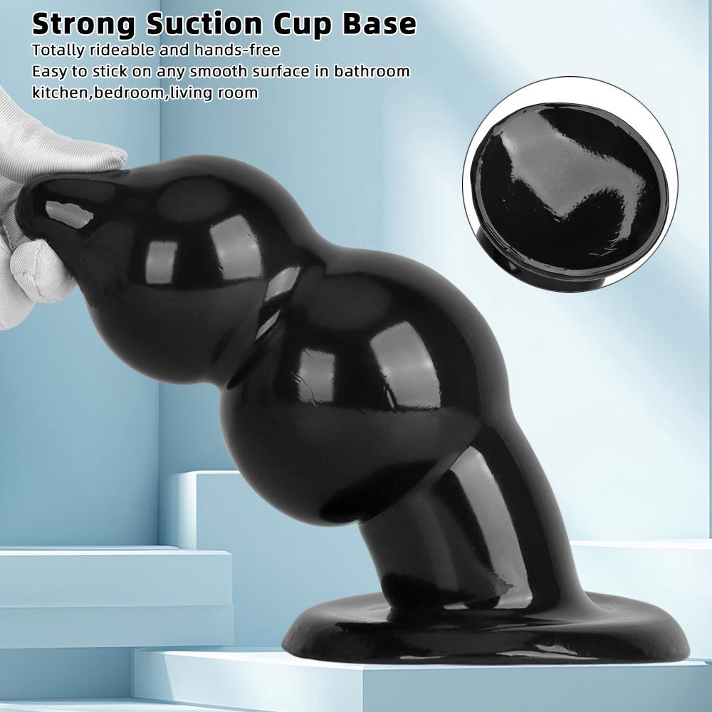 Extra Large Black Tapered Anal Plug for Stretching, Fisting, Men & Women – Super Wide Design for Relaxed Play