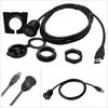 3FT/1M Car Dashboard Flush Mount USB 2.0 Socket Extension Lead Panel Cable Cord