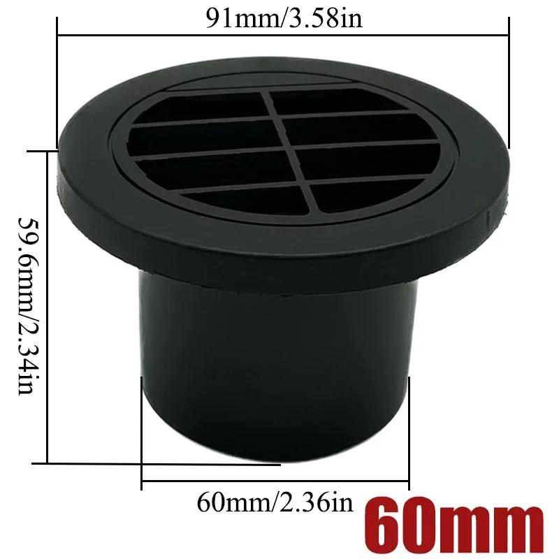 2X 42/60/75/90mm Car Parking Heater Air Vent Outlet Heater Ducting Pipe Air Joiner Directional Rotatable For Webasto Eberspacher