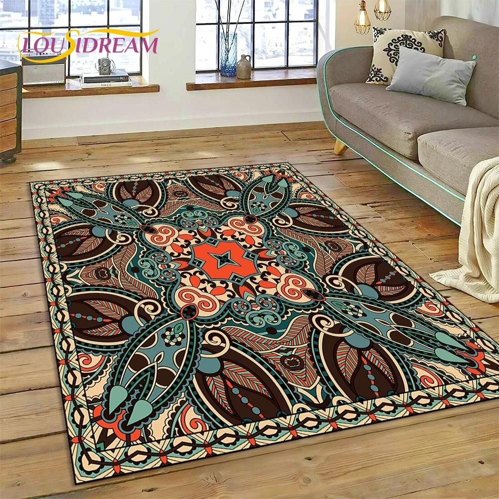 Neuester nordischer türkischer böhmischer Keltenteppich für Wohnzimmer, Schlafzimmer, Heimdekoration, Bodenmatte, rutschfeste Dekoration für Sofa, Fußmatte