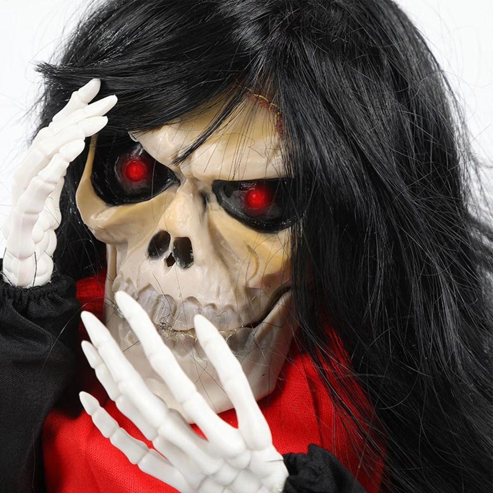 Eerie Sound Ghost Prop Vibrating Motion Sound Activated Prop Crying Skeleton Home Decor