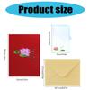 Elegant 3D Flower Dragonflies Card Flower Dragonflies Foldable Card Crafted Card for Anniversaries and Graduations