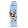 1 PZ Gruppo di Criceti Carini Multipli 750ml Bottiglia d'Acqua Sportiva in Plastica Colorata Tappo Flip a Cannuccia Anti-perdita Per Sport Ufficio Uso Domestico