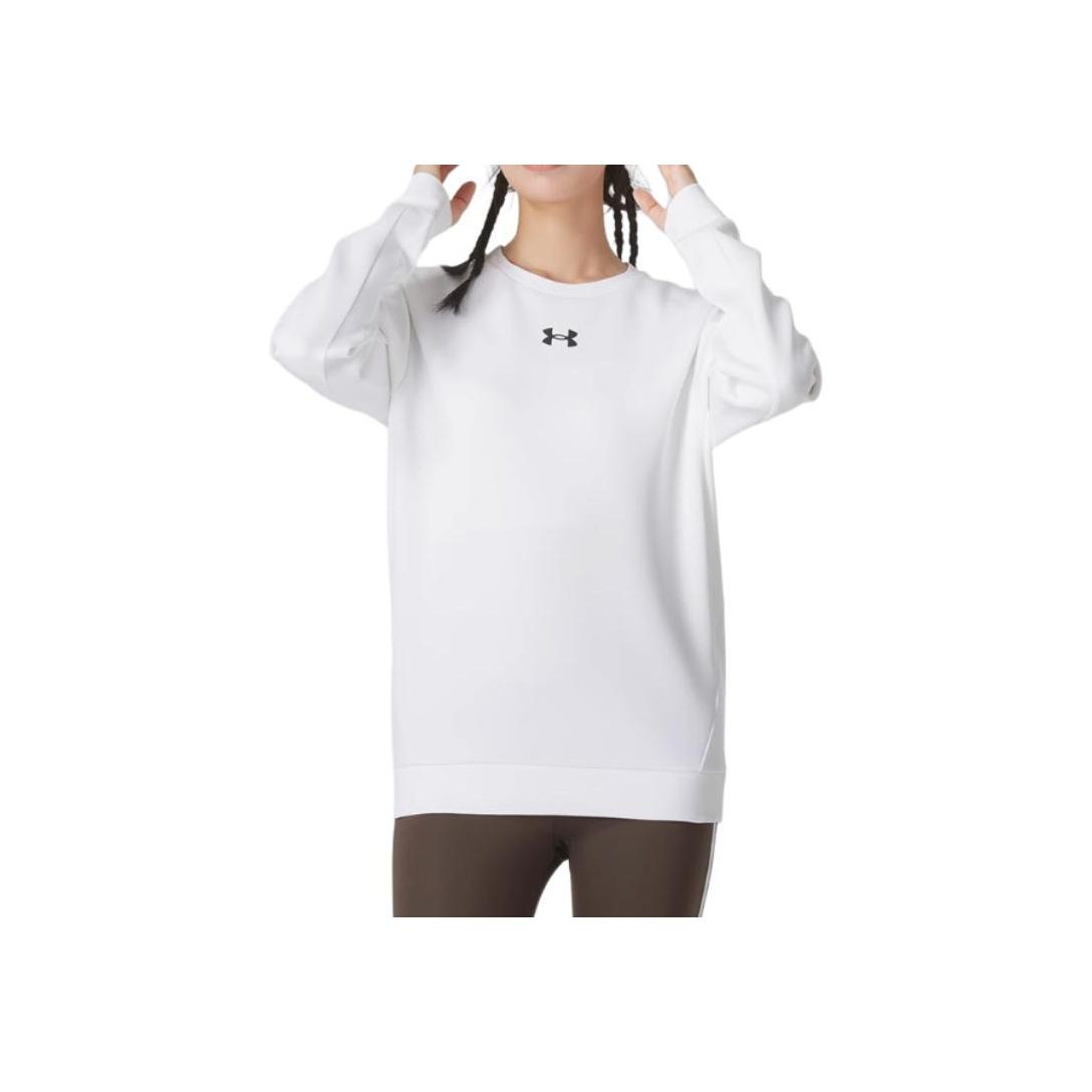 Under Armour Sports Lifestyle Series Logo Casual Fitness Crewneck Sweatshirt Unisex sweatshirt White 23600306-100 3XL