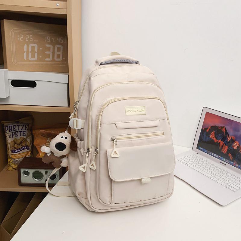 Korean Style Color Block Backpack - Trendy Large Capacity for Students & Travelers