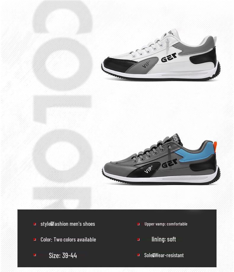 2025 Men's Versatile Slip-On Sneakers: Fashionable, Lightweight, Casual Running Shoes for Spring & Autumn