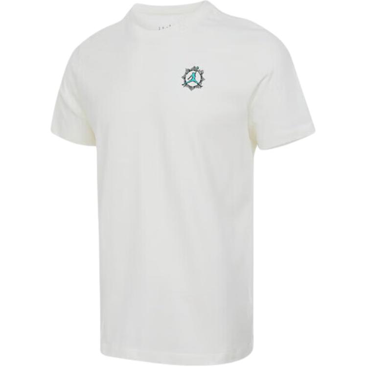 Jordan M J SS25 GFX Prep Crew Neck Fashion Versatile Short Sleeve T-Shirt Men Tops White IB7529133