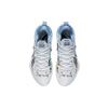 Li Ning Speed 8 Cushioning Slip Resistant Abrasion Resistant Low Top Performance Basketball Shoes Men's White Blue ABAT119-4