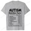 Female Clothing Autism Nutrition Shirt for Women Autism Awareness Month T-shirts Autism Quote Summer Tees Acceptance Y2k Tops