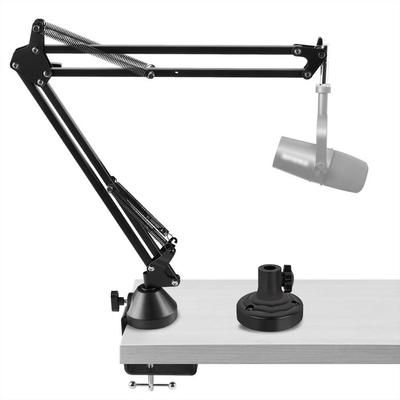 Geekria Microphone Arm for Shure MV88+, SM7B, MV7, MV7X, SM57 Black
