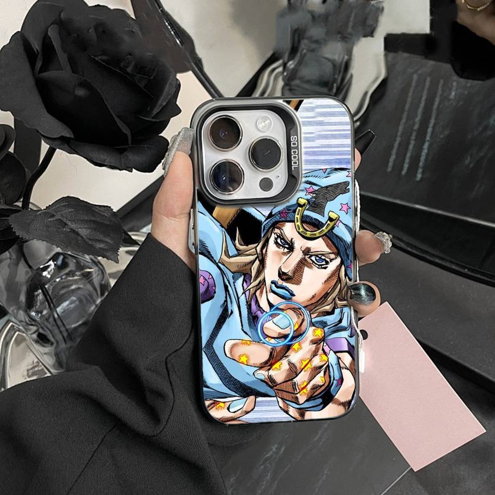 Anime Jojos Bizarres Adventures Phone Case For IPhone 16 17 15 14 12 13 Pro Max Black Color Shockproof Cover