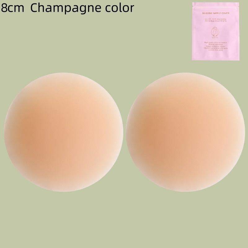 1Pair Silicone Nipple Covers Seamless Reusable Skin-Friendly Liners Adhesive Breast Boob Tape Invisible Chest Stickers