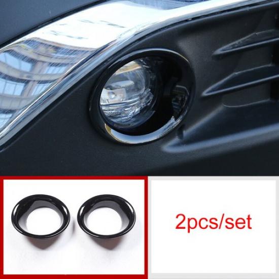 For Toyota Venza 2021-2024 Glossy Black Front Fog Light Lamp Frame Cover
