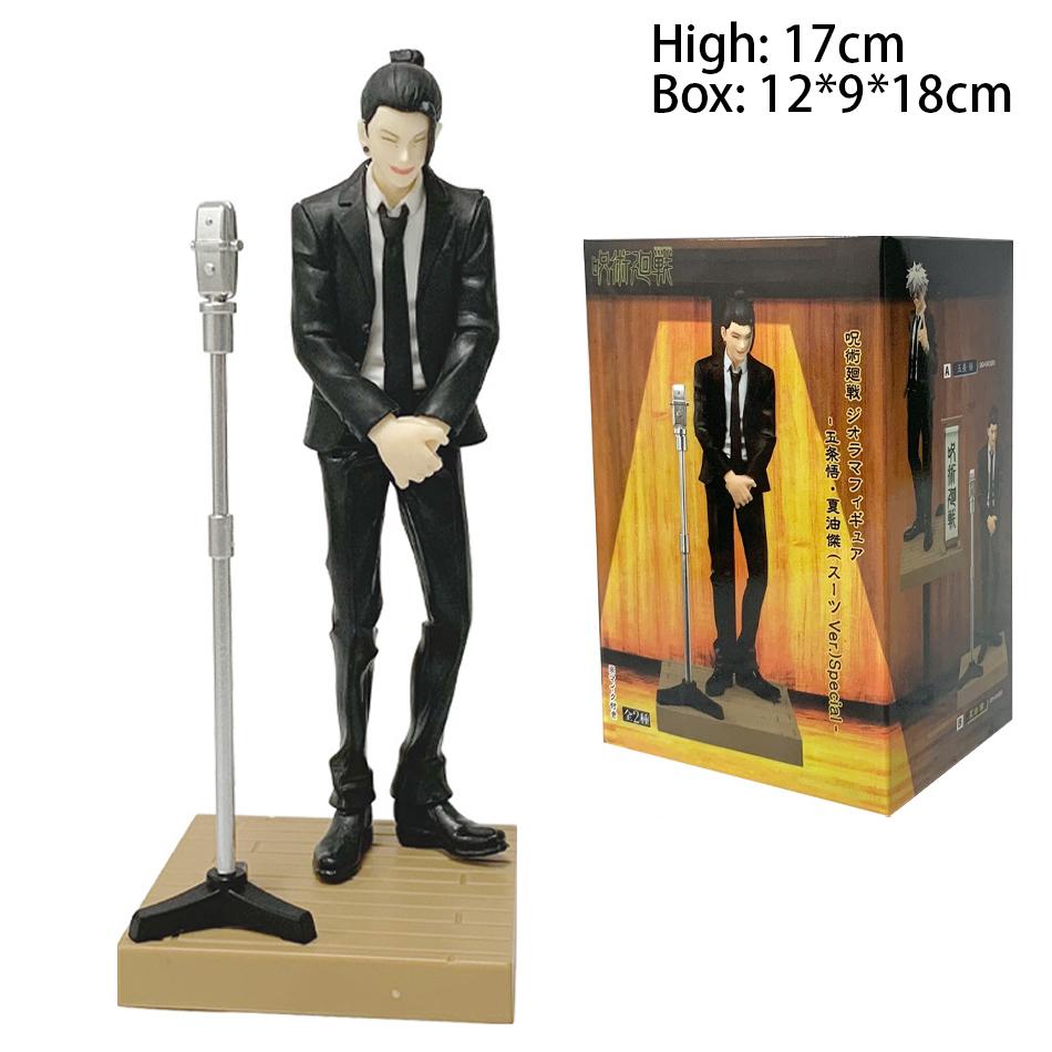 17cm Anime Figure Jujutsu Kaisen Diorama Satoru Gojo Suguru Geto Suit Anime Model Boxed Toys Figurine Birthday Gift