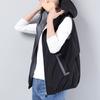 Women Vest Sunscreen Hooded Vest Women Fashion Sleeveless Jackets Coats Female Short Waistcoat Outerwear Plus Size