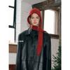 ins Little Red Riding Hood Autumn and Winter Straps Warm Balaclava Hat Stylish Vintage Pullover Ear Cap Women