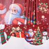 2026 Christmas Fireplace Scarf Snowman Navidad Natal Mantel Scarf Indoor Fireplace Ornament Christmas Decorations