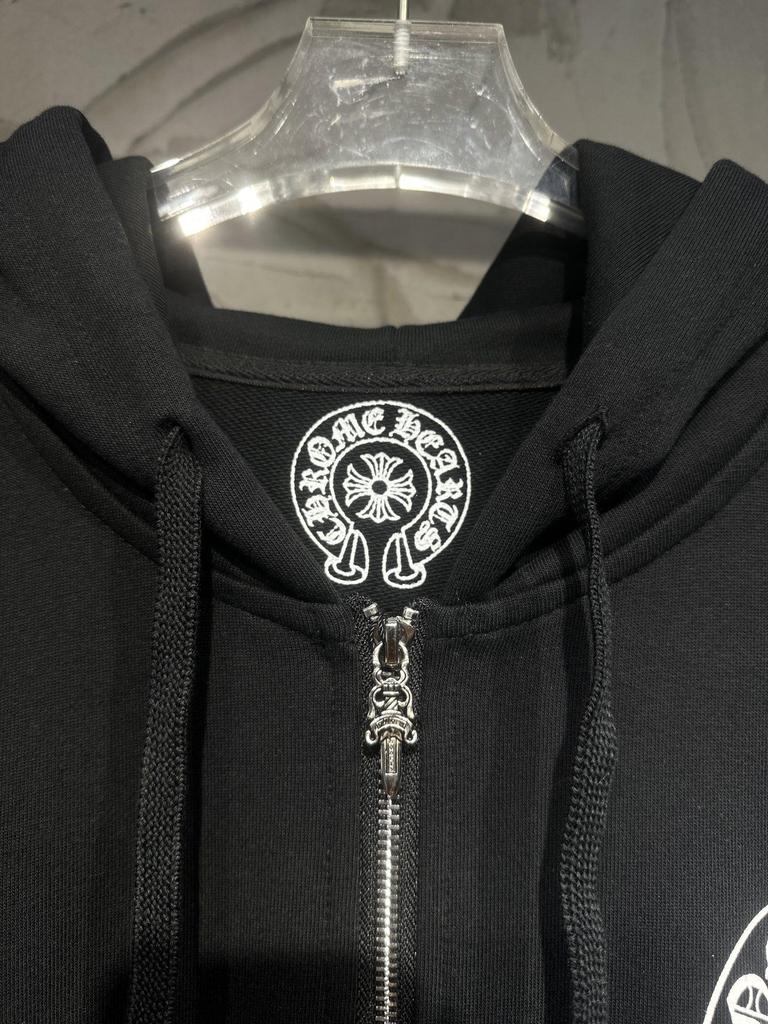 Cross-border Chrome Hearts 25SS Fall/Winter Printed Zipper Cardigan Unisex Casual Hoodie