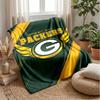 Green Bay Packers Flannel Fleece Blanket Cozy Warm Throw Blanket For Couch Bed Travel All Season Use