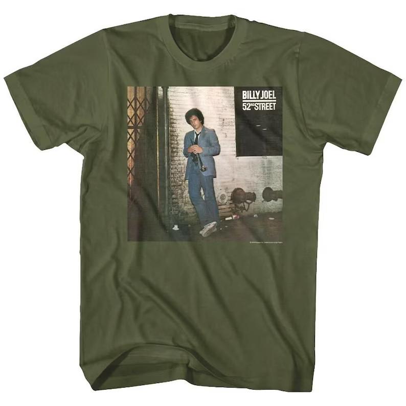 

Billy Joel Men s T-shirt 52nd Street Album Cover Graphic Tee 4XL