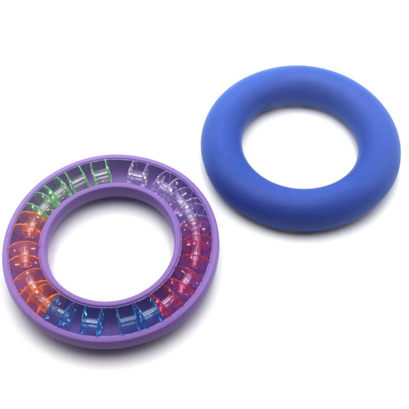 

20pcs Transparent Bobbins With Coloured Bobbins Silicone Bobbin Organiser Set Rubber Ring Sewing Machine Bobbin Storage Tool фіолетовий